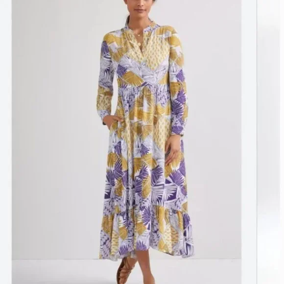 NWT Anthropologie x Mare Mare Lynda Maxi Dress XS Boho Cottagecore Floral - Picture 1 of 14